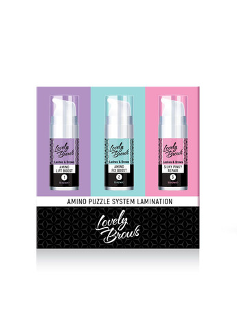 Система для ламінування брів та вій «Amino Puzzle System Lamination» Lovely Brows (315403233)