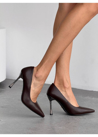 No Brand Коричневі туфлі коричневий з штучна шкіра, — демісезон (370368602)