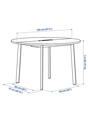 Конференцстол ИКЕА MITTZON 120х75 см (s59530502) IKEA (294908797)