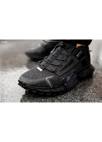 Черные летние кроссовки reebok zig kinetica edge black рибок зиг едж No Brand