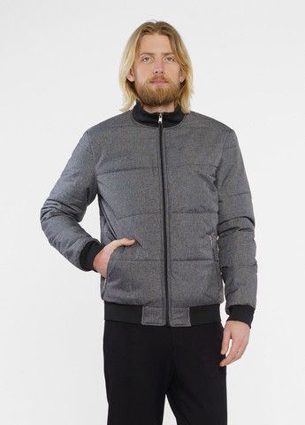 Серая зимняя куртка мужская серая Arber Varsity Jacket H19