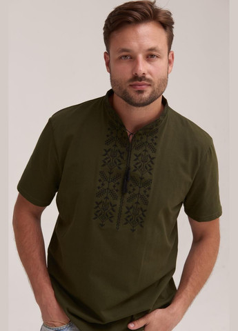 Чоловіча футболка вишиванка "Тризуб" MEREZHKA (291409721)