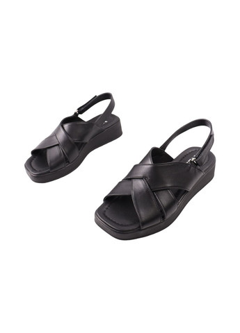 Босоніжки жіночі Trio чорні натуральна шкіра Trio Trend 99-24LBC (296626902)