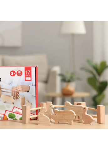 Набор деревянных фигур Животные на ферме () Igroteco 900521 (370832225)