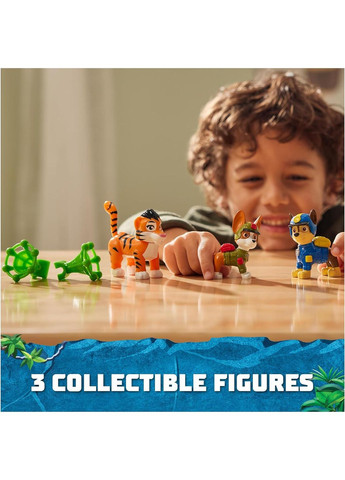 Набір із 3 фігурок Щенячий патруль Гонщик, Трекер, Тигр Оригінал Paw Patrol Jungle Pups Chase, Tracker, Tiger Spin Master (365251676)