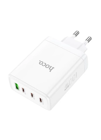 Мережевий зарядний пристрій PD100W four-port(3C1A) fast charger White (6931474784179) Hoco N31 Leader (361347178)