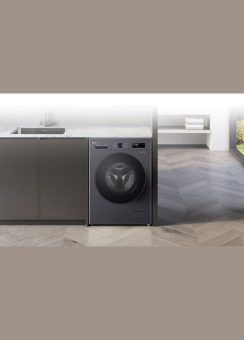 Пральна машина, фронтальна, 9 кг, A+++, антрацит LG (329997362)