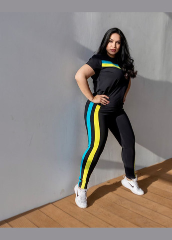 Комплект для фитнеса ( футболка + лосины ) No Brand (293515091)