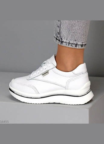 Кожаные женские кроссовки, кроссовки деми KDSL Tower белые демисезоны (315454456)