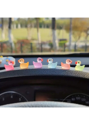 Набір міні фігурок "Прозорі флуоресцентні качечки", 10 шт China (360406587)