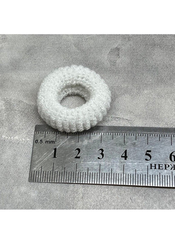 Набор махровых резинок для волос, 3,2 см (Калуш), цвет белый, упаковка 60 шт. No Brand (303282301)