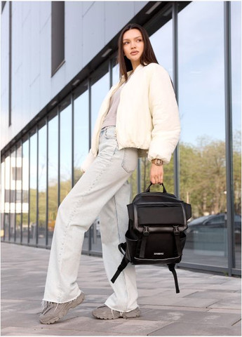 Жіночий рюкзак Aura чорний Sambag (302519202)