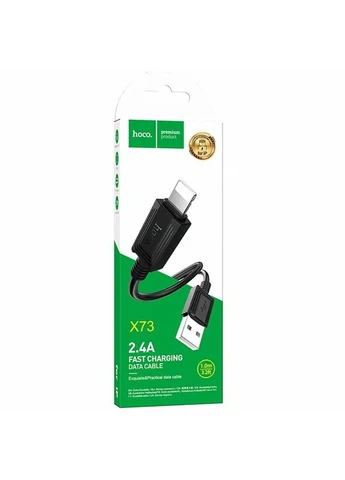 Дата кабель Hoco X73 USB to Lightning 2.4A 1м TPU No Brand (402062291)