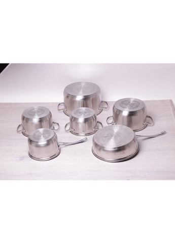 Набор посуды ( тяжелая, Польша) 12 пр. из нержавеющей стали KM-5634S Kamille (351584820)