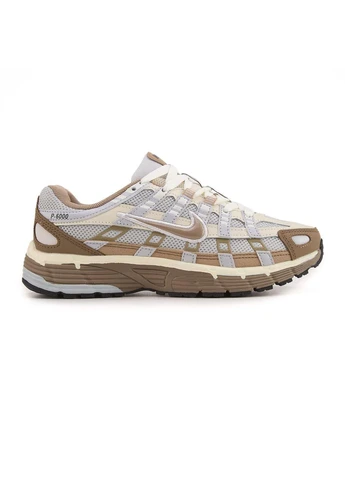Белые летние кроссовки nike p-6000 beige white найк п-6000 No Brand