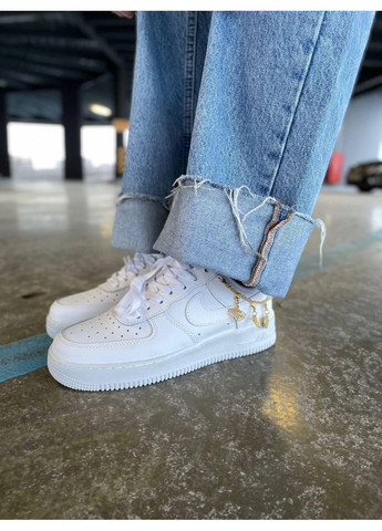 Белые демисезонные кроссовки мужские nike air force 1 lucky charms найк аир форс 1 премиум No Brand