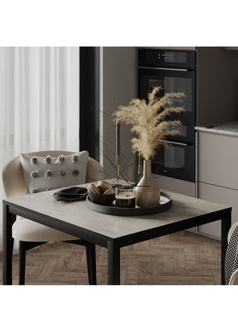 Обідній стіл Brevity Loft mini 670х750х670 Ательє світлий/Чорний метал (TB03040000030) Art In Head (337309330)