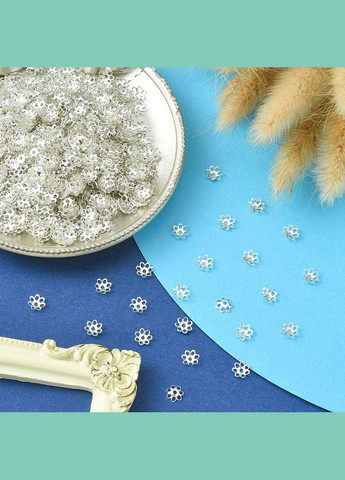 Шапочки для бусин Обниматель для бусины цветок с отверстиями 6 мм YW0001-70S Finding (338434405)