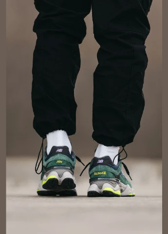 Зелені Осінні кросівки чоловічі і жіночі new balance 9060 green | нью беланс 9060 зелені No Brand