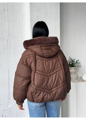Коричневая демисезонная 🧊 зимняя куртка 2026 – тепло, стиль, комфорт DK/DL Мода без кордонів