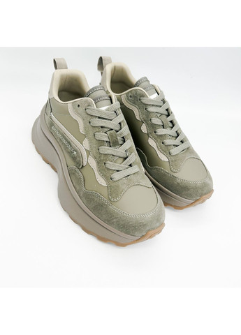 Кроссовки (р) Кожа/Замша 0-1-1-OBJ-A-1-602 Lifexpert хаки (364657076)