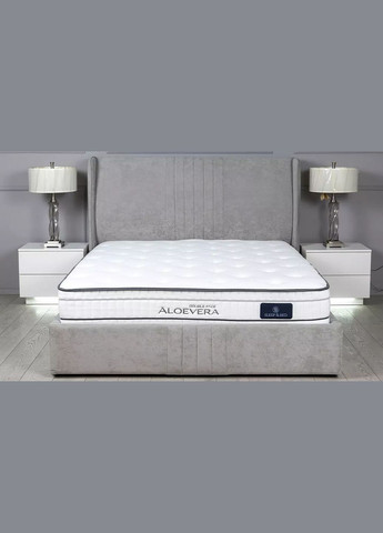 Двоспальне ліжко Лагуна 160x200 сіре з підйомним механізмом Welovemebel (347324589)