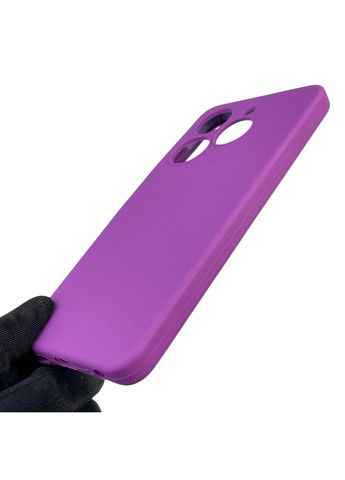 Чехол для Spark Go 2024 (BG6) силиконовый с микрофиброй нескользящий на техно спарк го 2024 фиолетовый Tecno (366385974)