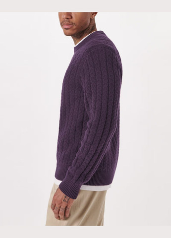 Бордовый демисезонный свитер мужской - свитер af9402m Abercrombie & Fitch