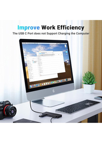 Хаб USB 3.2 Type-C -> 4хUSB-C 3.2 Gen2 10Gbps Black CM806 Ugreen (370617451)