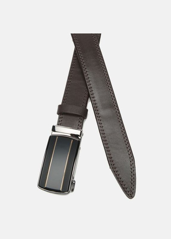 Чоловічий ремінь шкіряний із пряжкою автомат CV1gnn38-115 Чорний Borsa Leather (302972511)