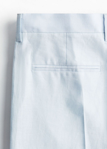 Голубые классические демисезонные брюки H&M