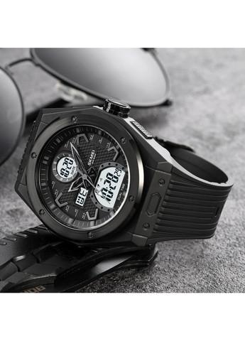 Годинники 2013BKWT Black-White спортивні кварцові для чоловіків з будильником та секундоміром ProDobro (367267777)