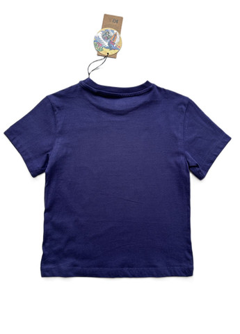 Темно-синяя летняя футболка для мальчика темно-синяя maui 2000-6 (104 см) OVS