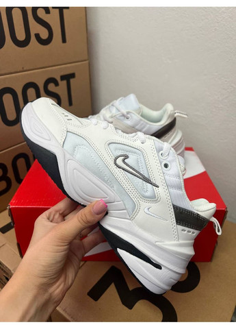 Білі Осінні кросівки чоловічі nike m2k white silver найк м2к текно No Brand