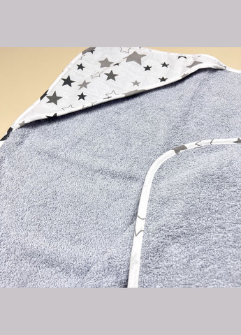 Рушник махровий 80×80 см Зірочки (сірий) Mommy Bag сірий