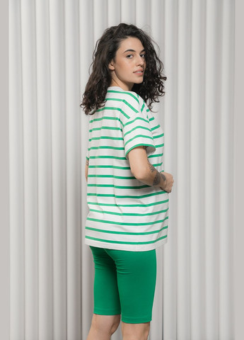 Зеленые трикотажные велосипедки леггинсы для беременных зеленые Юла мама