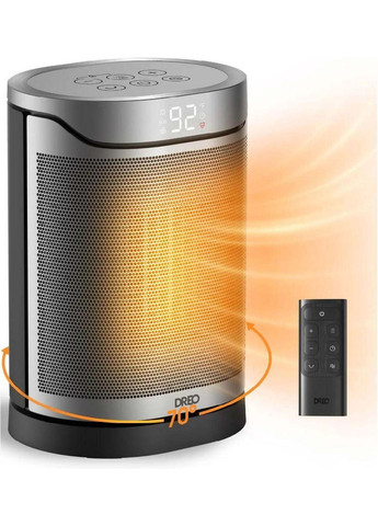 Тепловентилятор, 20м2, 1500Вт, електр. упр-ня, кераміч. нагрів.елемент, пульт ДК, 3 швидкості, сріблястий Xiaomi (366831910)