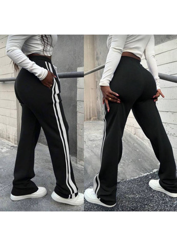 Штани жіночі теплі на флісі з лампасами No Brand (367737114)