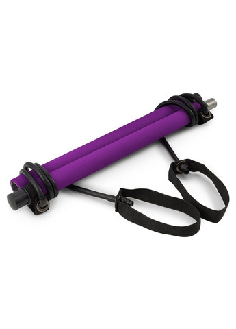 Тренувальна палиця з еспандерами HS-T090GS фіолетова Hop-Sport (301538859)