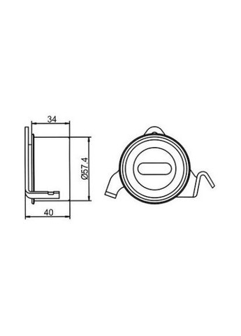 Ролик натяжной MITSUBISHI COLT (пр-во) GT80400 GMB (366192647)