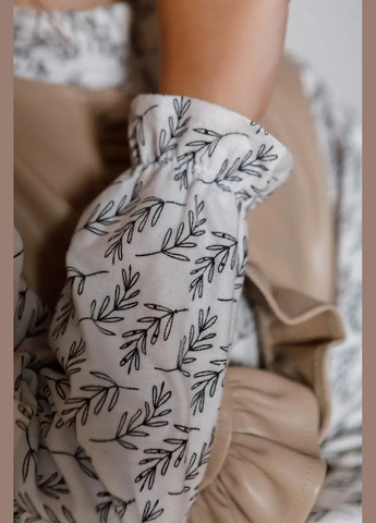 Біла тепла фланелева біла сукня для дівчинки з жилеткою Sisters Cherries (315492741)