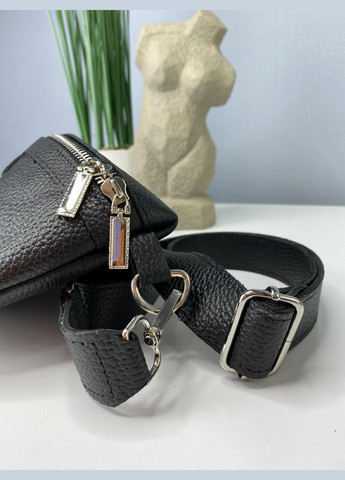 Сумка шкіряна жіноча функціональна чорна NIUNIU (296662348)