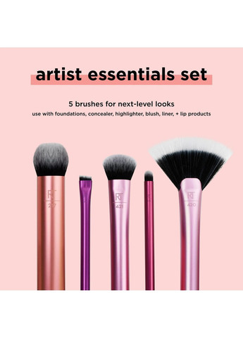 Набор кистей для макияжа Artist Essentials Makeup Brush Set Real Techniques (370143712)