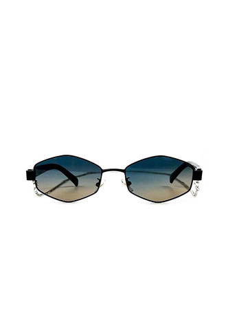 Сонцезахисні окуляри з поляризацією та ланцюжком Геометрія жіночі415-461 LuckyLOOK (291885863)