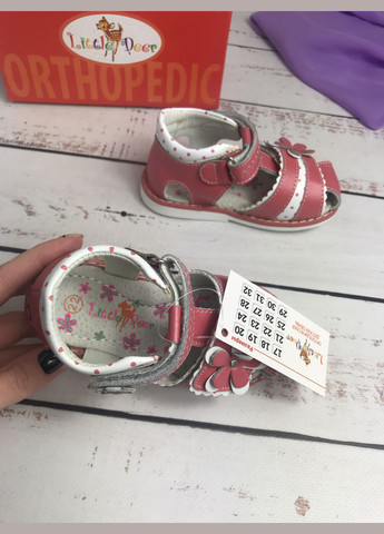Босоніжки дитячі для дівчаток Червоний (2046) Little Deer (332056164)