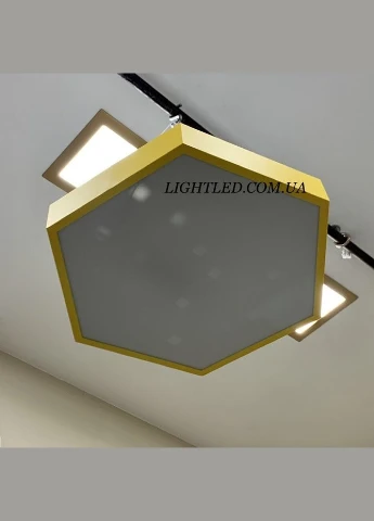 Желтая 50см светодиодная люстра с пультом (52-75 YELLOW) No Brand (370070777)