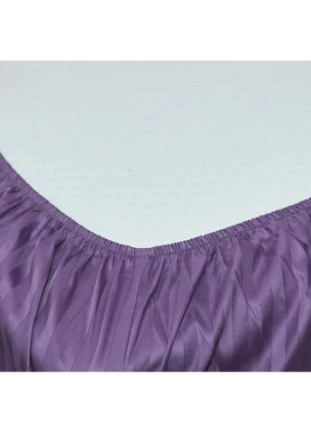 Простирадло на резинці Satin Stripe 150х190х10 см (MS-850007091) Moon&Star Purple Dream (394448562)