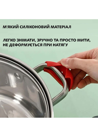 Силиконовые накладки прихватки для горячих ручек кастрюли и сковороды (набор из 2 шт.) Kitchen Master (332980711)