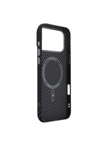 Чохол до мобільного телефона LikeCarbon2 MagCase Apple iPhone 17 Pro Max Carbon Black (ARM86259) ArmorStandart (400752491)