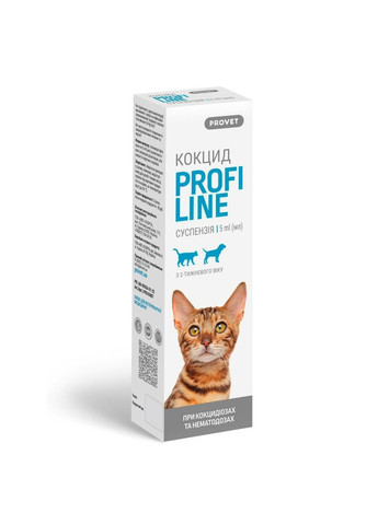 Суспензия Profiline Кокцид для кошек и собак, 5.0 мл (антигельминтик) ProVET (355253483)